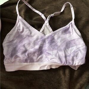 Athletic Works Purple Sports Bra with Adjustable Straps